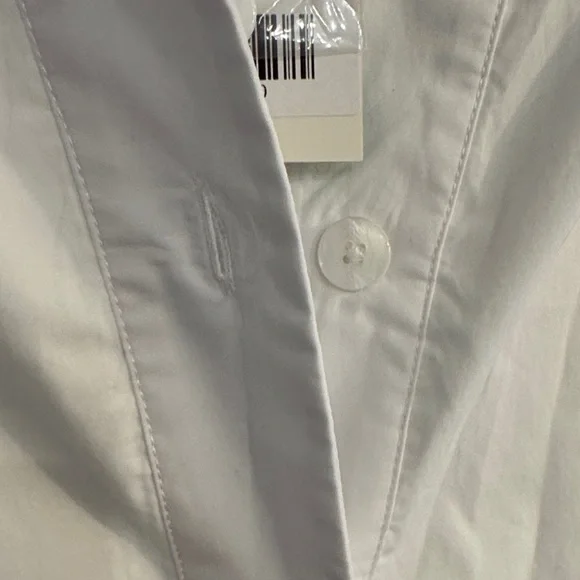 Tuckernuck White High Tide Collared Dress with Black/ Navy Hem Pattern XXXL NWT - Picture 6 of 11